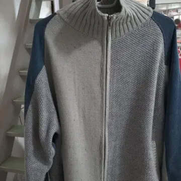 TOneontoNE 톤 데님 니트 남성용 여성용 집업