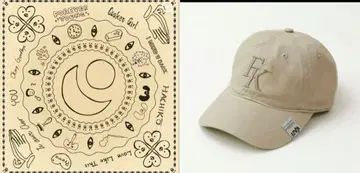 후지이 카제 FK 캡 & 프레마 반다나 화이트