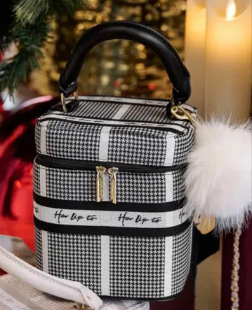 HLT 자카드 바니티 백 (실버)