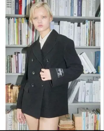 epine label basic jacket Black