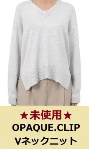 미사용 택 포함 OPAQUE.CLIP V넥 니트