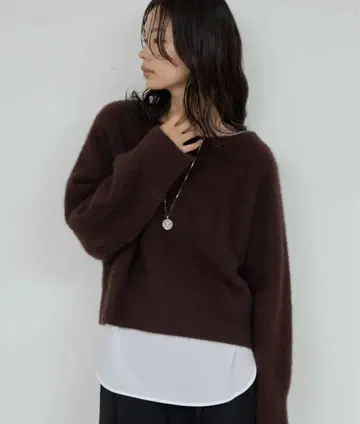 퍼 보트넥 풀오버