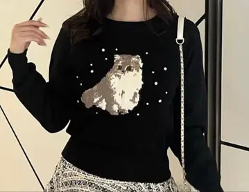 OLIVE des OLIVE 애니멀 자카드 니트