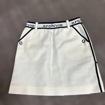 archivio 화이트 플리츠 스커트