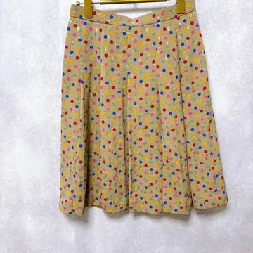 [빈티지] 멀티 도트 플레어 스커트 (F) 플레어 스커트 물방울 패턴