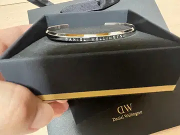 (상자 없음) 다니엘 웰링턴 실버 뱅글 S