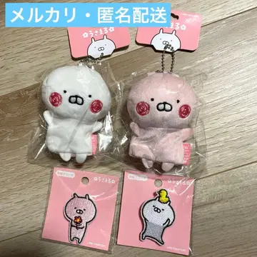 우사마루 우사코 퍼펫 키체인 자수 브로치