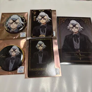 Dr.STONE 점프 페스타 캔뱃지 카드 특전 블랙 슈트 제노