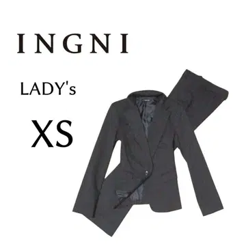 여성용 XS 사이즈 INGNI 잉그 수트 셋업 블랙 스트라이프 패턴