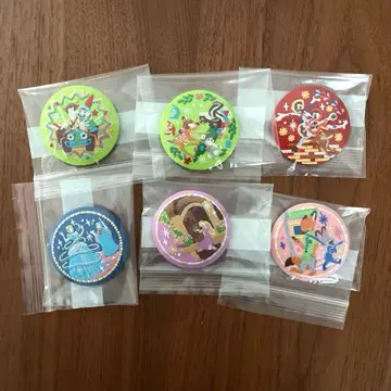 디즈니 자수 캔뱃지 6개 세트