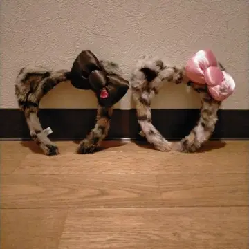 USJ 키티 레오파드 무늬 머리띠 x 2