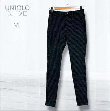 UNIQLO 유니클로 스키니 스트레치 팬츠 M 스트라이프 캐주얼