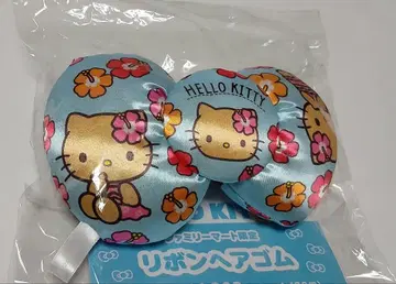 헬로키티 훼미리마트 한정판 리본 머리끈 디자인 H 일광화상 키티