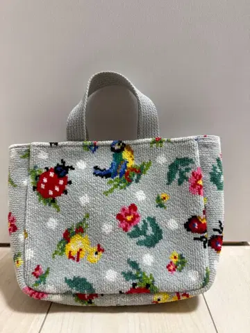 페이러 하이디 도트 그레이 토트백