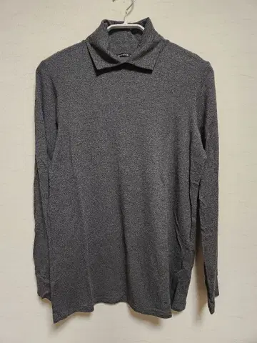 미즈이로 인드 셔츠 칼라 하이넥 풀오버 티셔츠