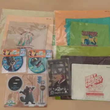 주토피아 HAPPY 복권 굿즈 캔 거울 아크릴 스탠드 캔 거울