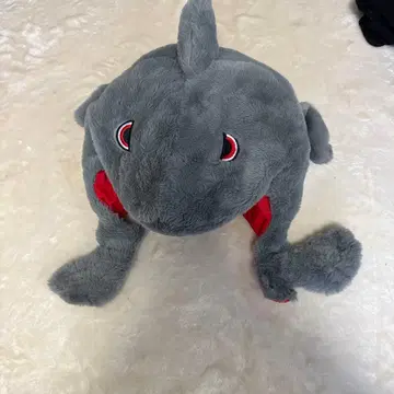 상어 모양 플리스 모자