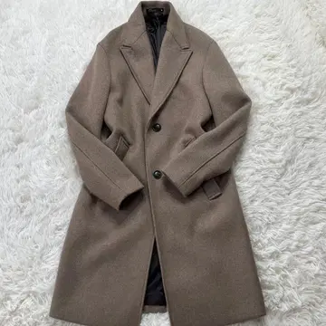 ZARA 자라 체스터 코트 롱 기장 맥시 길이 코트 울 브라운