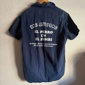 퓨처 좀비 futurezombie 반팔 셔츠 네이비