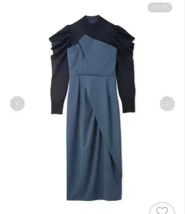 FRAY I.D 시어 니트 콤비 원피스