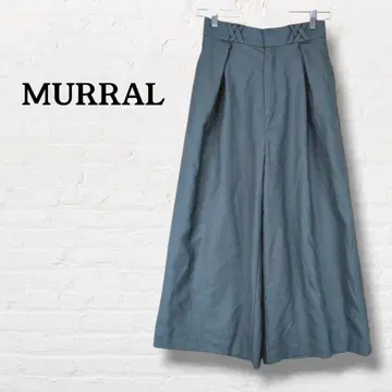 MURRAL 와이드 팬츠 울 100% [ 2 ] 그린