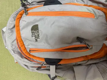 THE NORTH FACE 백팩 그레이 오렌지