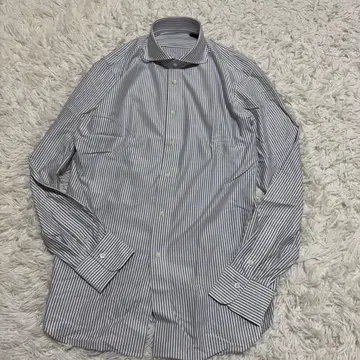 473 하자품 가마쿠라 셔츠 M~L 상당 트래블러 스트라이프 스트레치