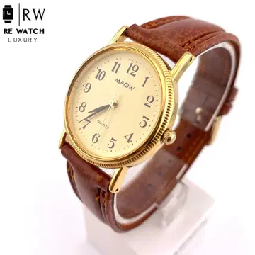 6-3042 MAOW HM43 골드 아날로그 손목시계