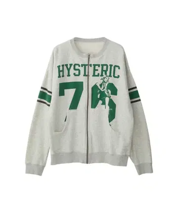 HYSTERIC GLAMOUR 76 오버 사이즈 점퍼 그레이