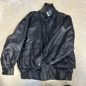 가죽 자켓 블랙 스탠드 카라