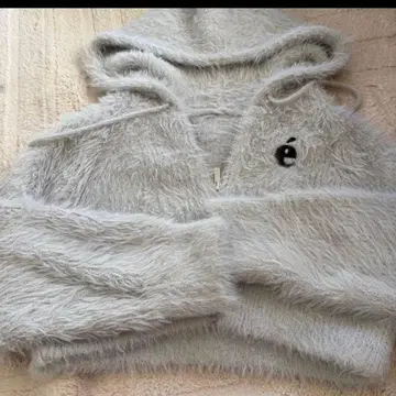 epine 에피누 샤기 니트 후드티