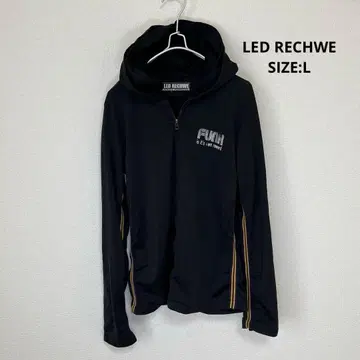 [ y2k ] LED RECHWE 더블 후드 지퍼 후드티 SIZE:L