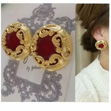 337*남은 2점 빅 사이즈! 레드 앤틱 골드 성인 여성 빈티지