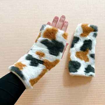 삼색 고양이 핸드 워머 S 사이즈