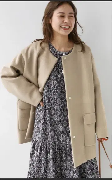 relume 노카라 코트 베이지 울