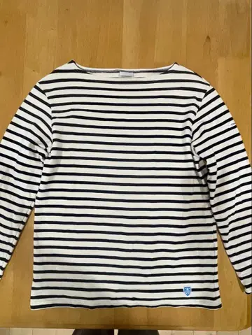 [새상품급] 오르치발 ecru x marine 티셔츠 사이즈 3