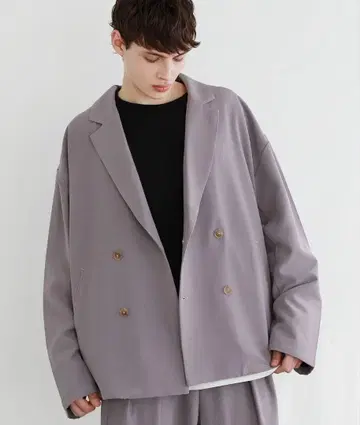 LILL 더블 테일러드 자켓 / 와이드 세미 테이퍼드