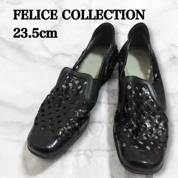 FELICE COLLECTION 슬립온 블랙 에나멜 23.5cm