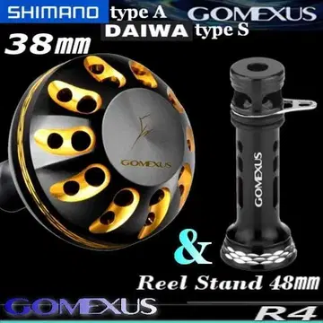 고메사스 파워 핸들 노브/블랙 골드+스탠드/R4/블랙