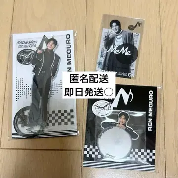 SnowMan ON 메구로 렌 아크릴 스탠드 미러 스티커 클리어 스티커