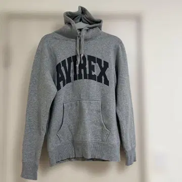 AVIREX 그레이 후드티 M