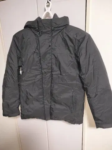 TOPVALU 이온 다운 자켓 후드 부착 블랙 L 사이즈