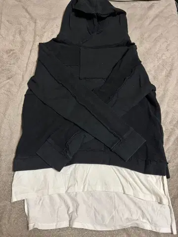 SHELLAC 블랙 후드티 XL