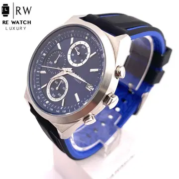 7-4984 크로노그래프 SY-15213 손목시계 네이비 실리콘 밴드