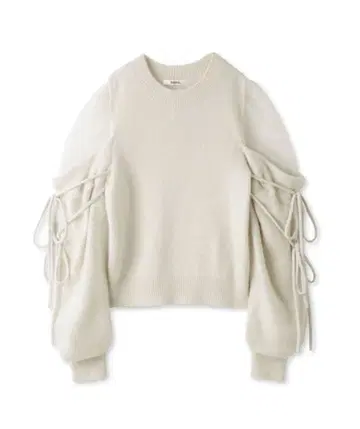 snidel 시스루 숄더 니트 풀오버