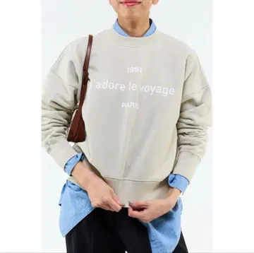 IENA 이에나 j'adore le voyage 로고 맨투맨