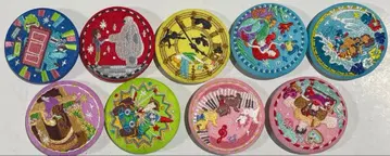 디즈니 캐릭터 자수 캔뱃지 9종