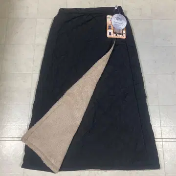 방한 랩 스커트 3way 랩 스커트 3way 담요 검정 블랙