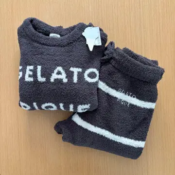 [미사용 새상품] 젤라또피케 룸웨어 상하의 세트 다크 그레이