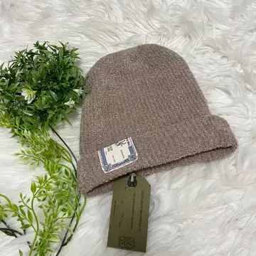 THE H.W.DOG&CO 도그앤코 베이지 니트 캡 종이 택